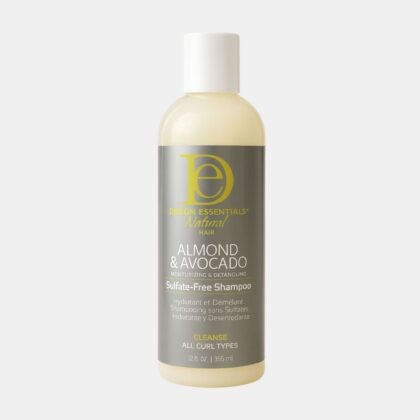Design Essentials ALMOND & AVOCADO – Moisturizing & Detangling Sulfate-Free Shampoo (12 oz)